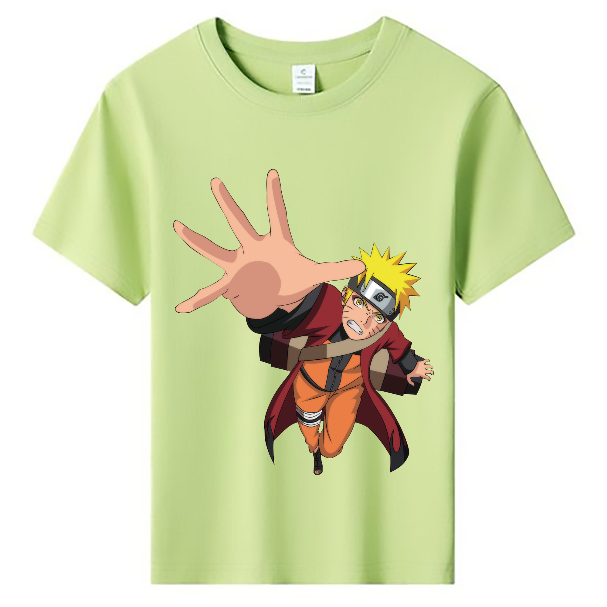 （画像用） NARUTO -ナルト- うずまき ナルト Uzumaki Naruto 綿100％キッズTシャツ（フロントプリント）